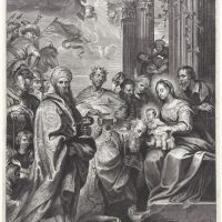 2.	Paulus Pontius según composición de Gerard Seghers. Adoración de los Magos, 1631. Ámsterdam, Rijksmuseum